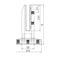 Outdoor fence adjustable glass socket with CE